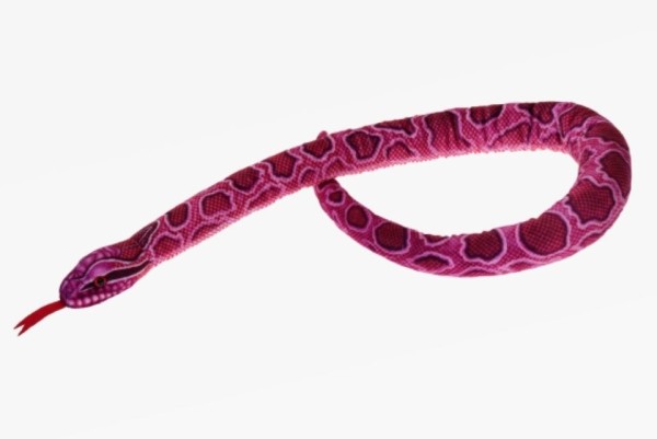 Kuscheltier Schlange Python pink 100 cm
