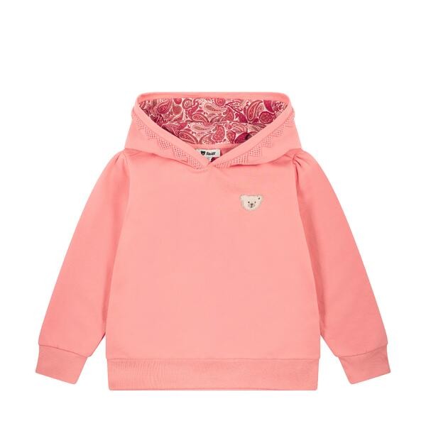 Steiff Sweatshirt mit Kapuze pink Paisley