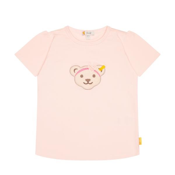 Steiff T-Shirt kurzarm rosa mit Mottobär