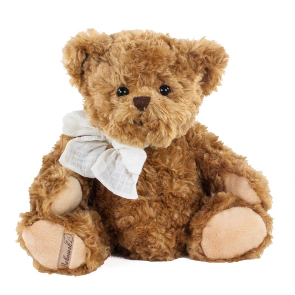 Bukowski Teddybär Ludwig braun mit weißer Schleife 35 cm