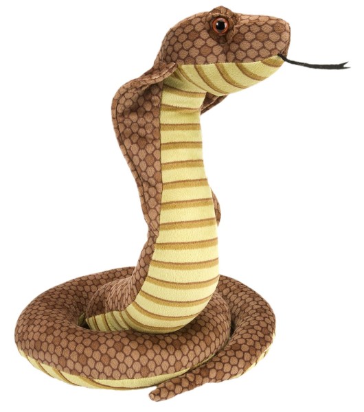 Wild Republic Schlange Kobra 30 cm braun/gelb
