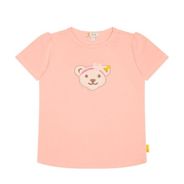 Steiff T-Shirt kurzarm rosé mit Mottobär