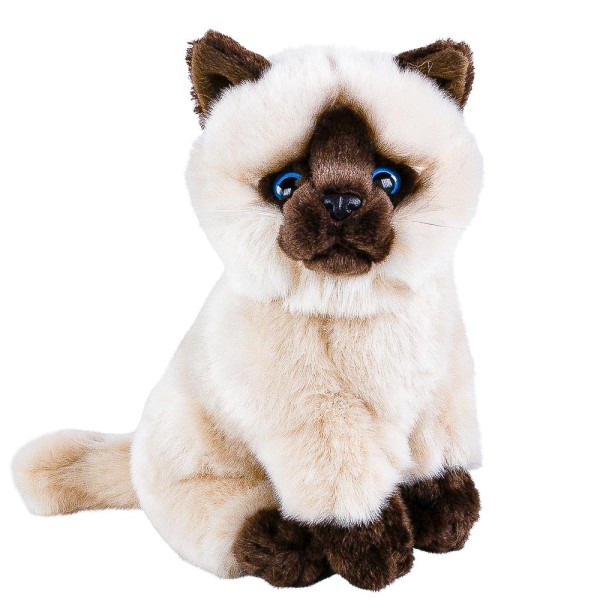 Kuscheltier Siamkatze Sally beige braun sitzend 30 cm Uni-Toys