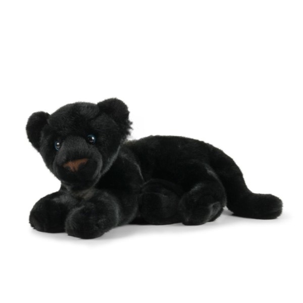 Kuscheltier Panther schwarz liegend 40 cm Plüschpanther