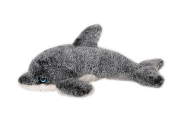 Inware Delfin grau meliert 34 cm Plüschdelfin