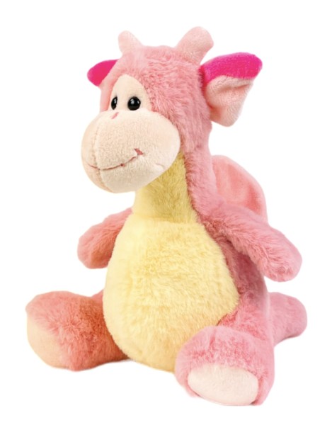 Inware Drache rosa/gelb 21 cm