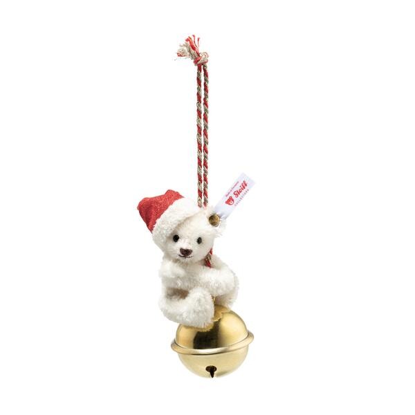Steiff Ornament Teddybär auf Glocke 10 cm 008023