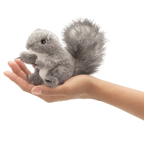 Folkmanis Eichhhörnchen Handpuppe grau 13 cm
