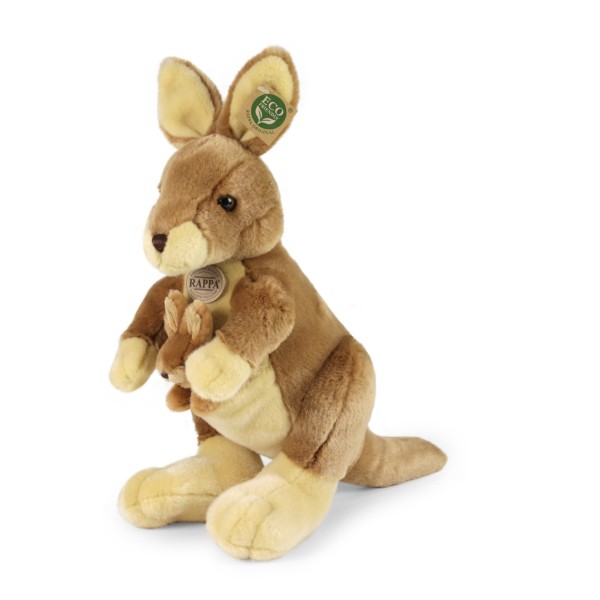 Kuscheltier Känguru & Baby 37 cm braun Plüschkänguru