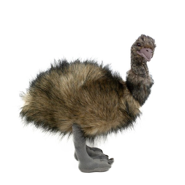 Kuscheltier Emu stehend grau 38 cm