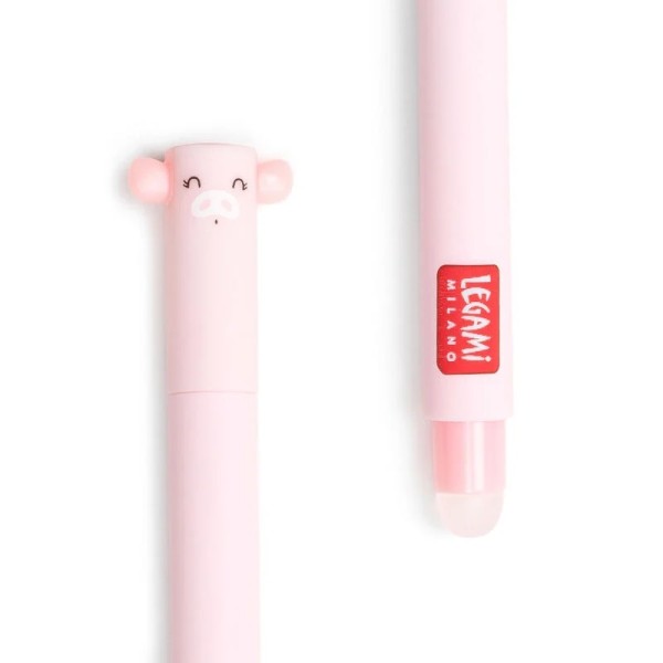 Erasable Gel Pen Schwein 15 cm rosa