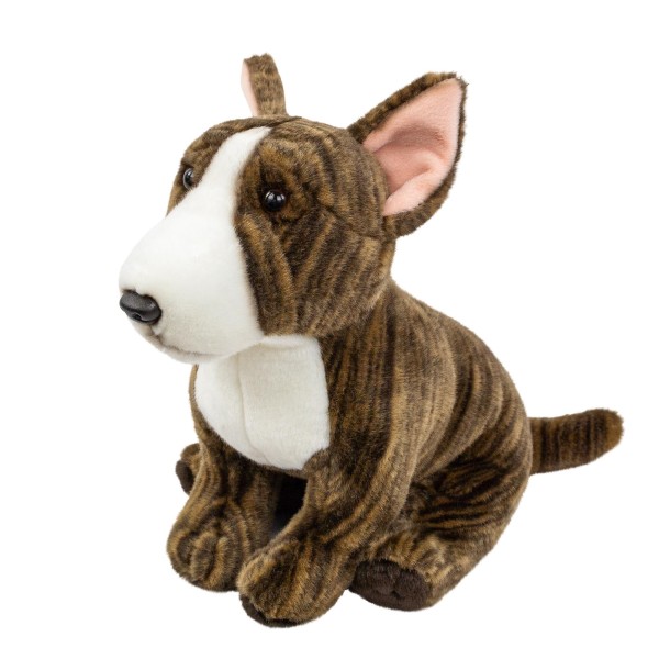 Englischer Bullterrier sitzend 30 cm Kuscheltier Hund