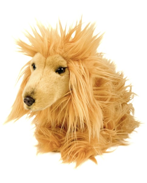 Kuscheltier Windhund braun liegend 32 cm Plüschhund