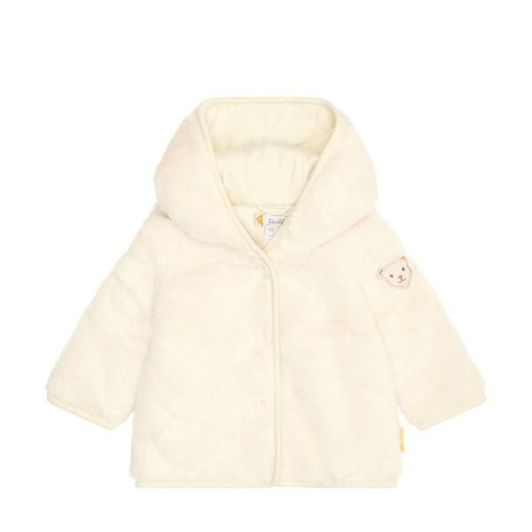Steiff Fleecejacke weiß