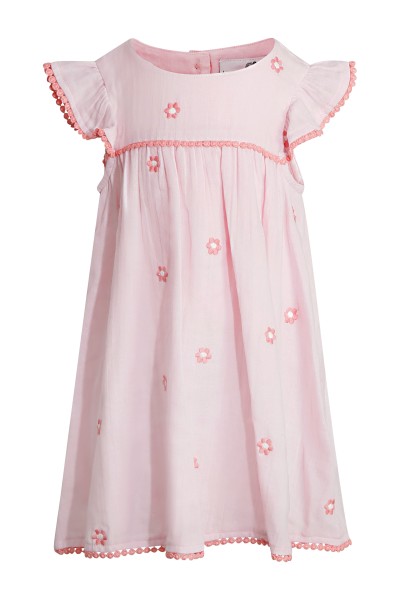 Kleid rosa mit pinken Blumenmuster Sommerkleid