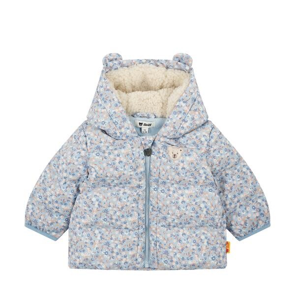 Steiff Winterjacke blau geblümt