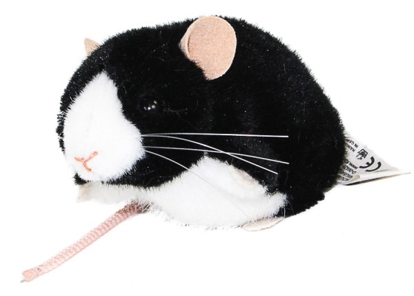 KÖSEN Maus schwarz-weiß 10 cm