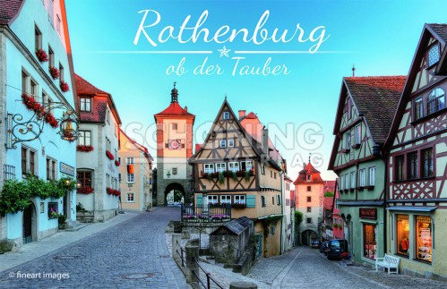 Magnet Flexi Plönlein Abendrot Rothenburg