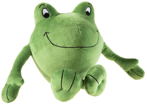 Kuscheltier JANOSCH Kastenfrosch grün 20 cm sitzend Plüschfrosch