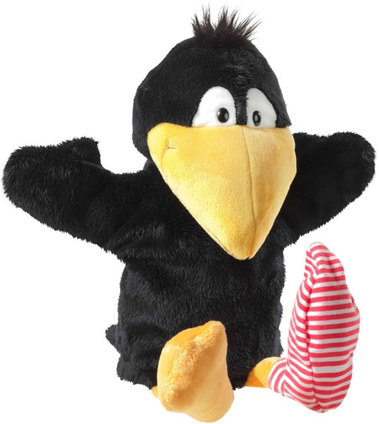 Handpuppe Der kleine Rabe Socke 36 cm Plüschrabe