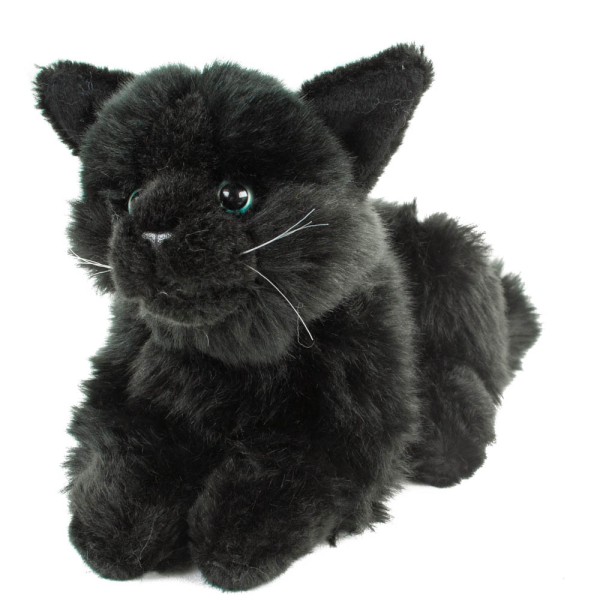 Katze Kuscheltier Merle schwarz 30 cm Uni-Toys