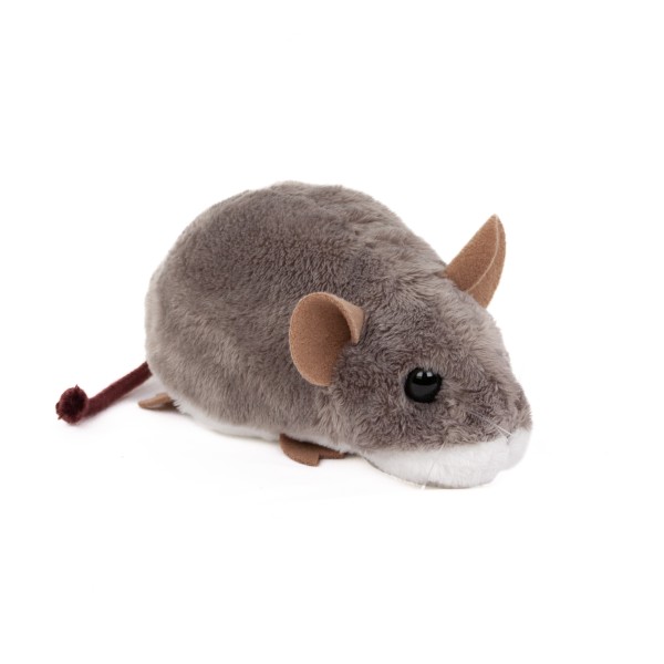 Kuscheltier Maus hellgrau 15 cm