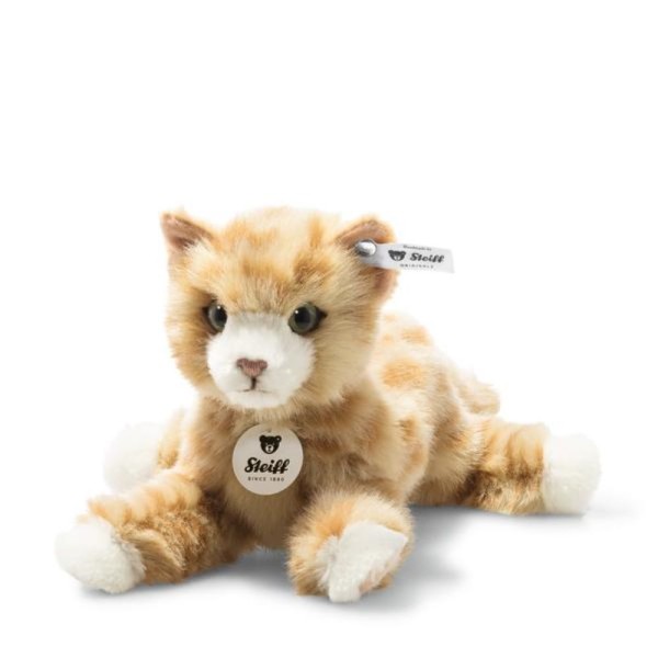 Steiff Katze Mimmi 24 cm rot gestrommelt liegend Kuscheltier 099229