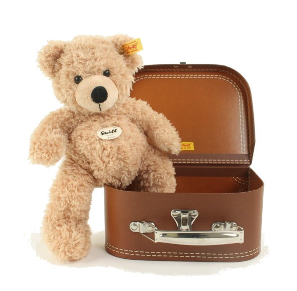 Steiff Teddybär Fynn beige im Koffer 25 cm 111471