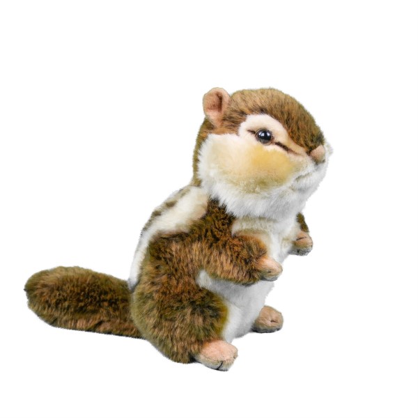 Kuscheltier Streifenhörnchen stehend braun 20 cm Plüschtier