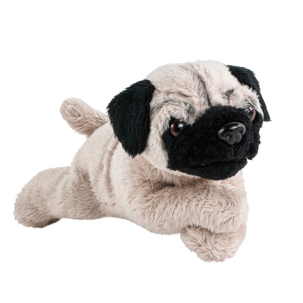 Kuscheltier Mops liegend 20 cm Hund Uni-Toys