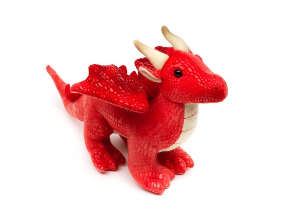 Drache 20 cm rot Kuscheltier Plüschdrache