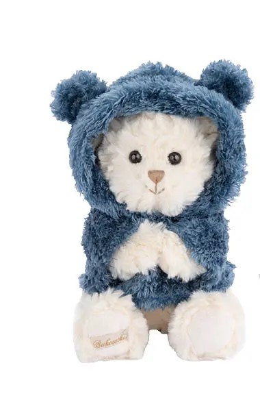 Bukowski Teddybär Jacob weiß/dunkelblau 25 cm