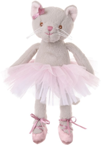 Bukowski Sweet Albertina Ballerina Katze mit Tütü rosa/grau 25 cm
