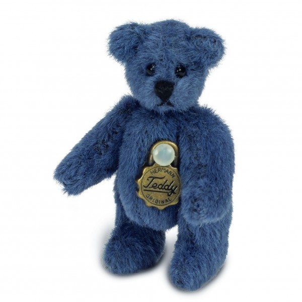 Hermann Teddy Teddybär mini blau 4 cm