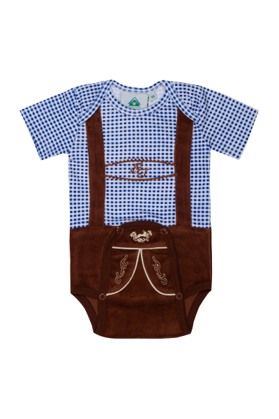 Isar Trachten Body Lederhose blau