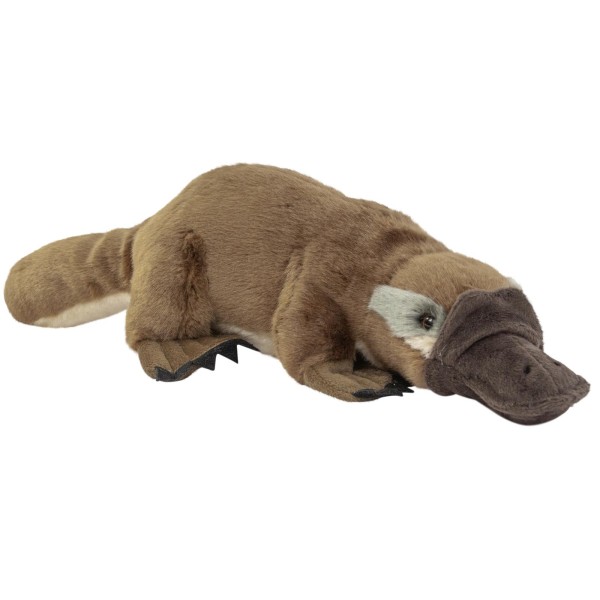 Plüschtier Schnabeltier 30 cm braun/grau