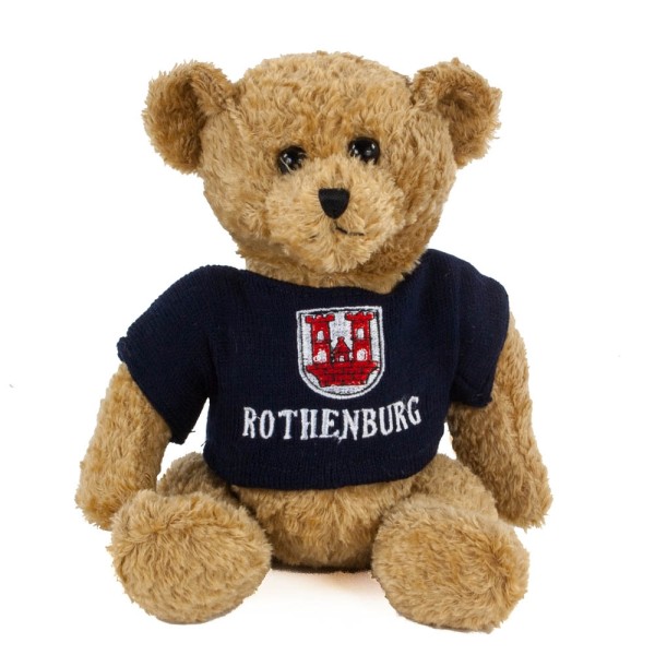 Teddybär Rothenburg 20 cm dunkelblauer Pulli