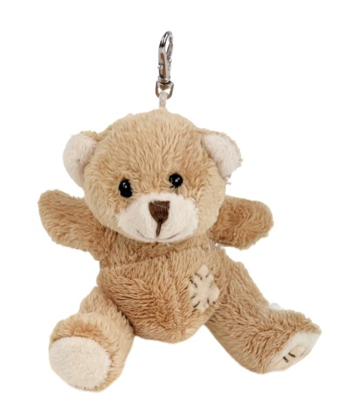 Schlüsselanhänger Teddybär 8 cm blond