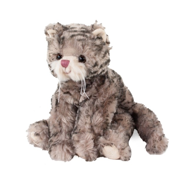 Bukowski Katze grau getigert mit rosa Nase 25 cm Maciek
