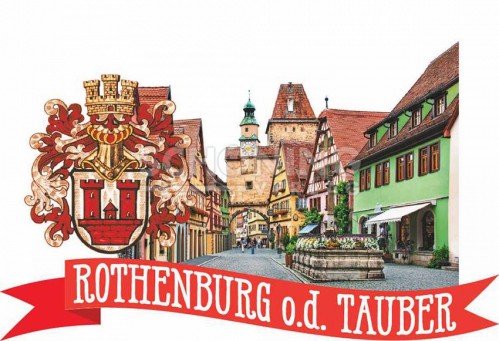 Magnet Markusturm Wappen Rothenburg