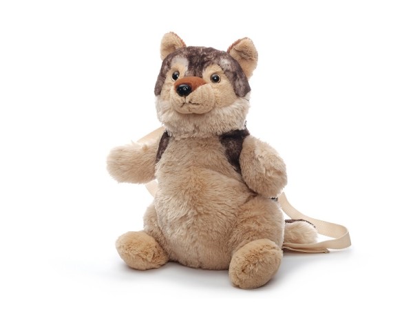 Inware Wolfrucksack 36 cm grau-braun