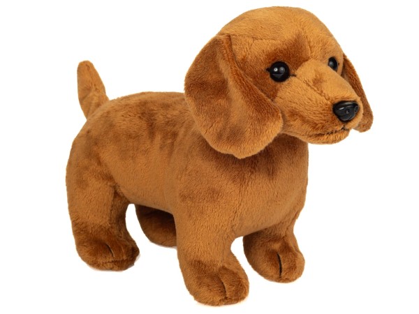 Teddy Hermann Hund Dackel 21 cm hellbraun Plüschhund