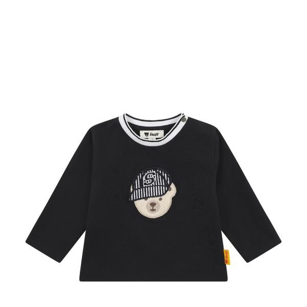 Steiff T-Shirt langarm Teddy mit Cappy navy