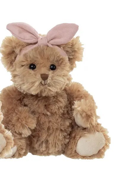 Bukowski Teddybär Jayleen mit rosa Schleife 25 cm Plüschteddybär