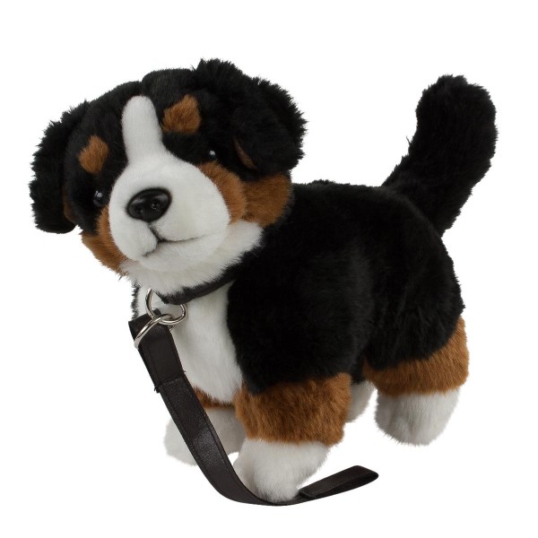 Kuscheltier Berner Sennenhund stehend mit Leine 23 cm Uni-Toys