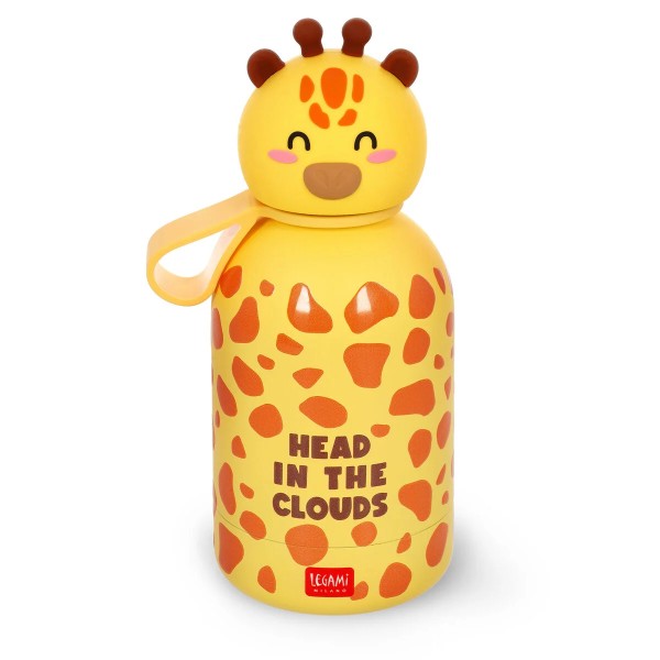 Thermosflasche Giraffe 19 cm gelb/braun Hot&Cold BFF