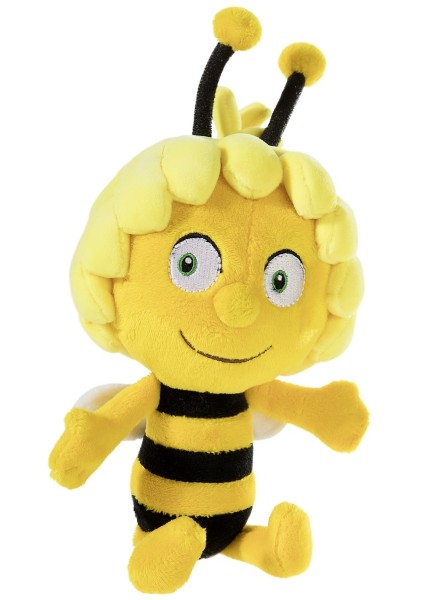 Kuscheltier Biene Maja klein schwarz/gelb 18 cm Stoffbiene