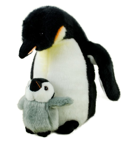 Pinguin mit Baby 26 cm Kuscheltier Uni-Toys