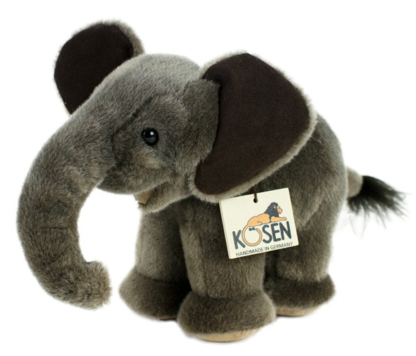 Kösen Elefant stehend 25 cm grau