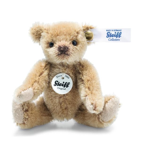 Steiff Teddybär 9 cm hellbraun Miniatur Mohair 028168